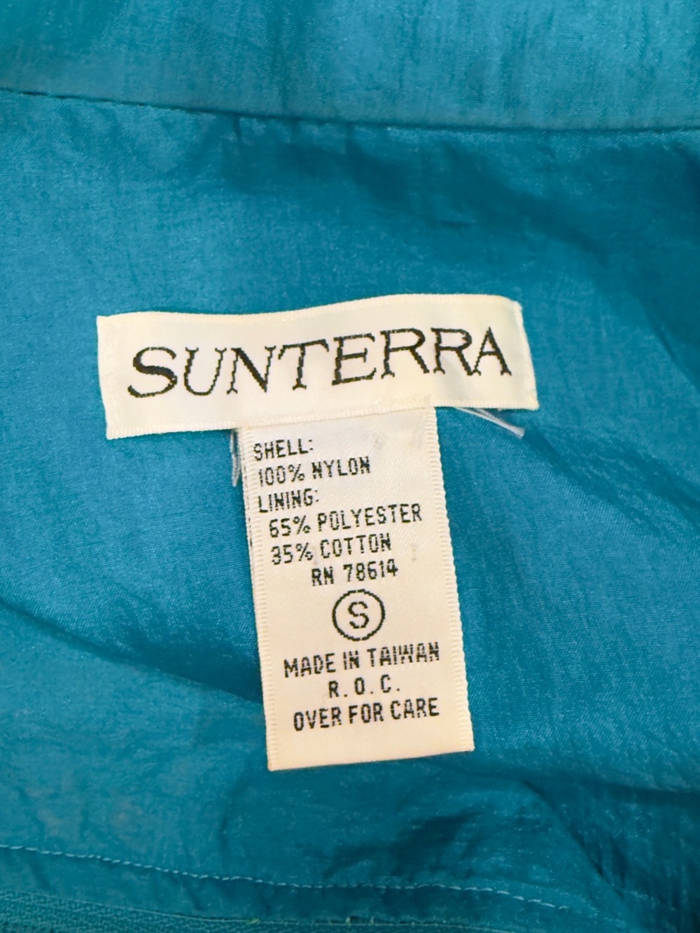 VINTAGE Multicolor Geometric Windbreaker Jacket by Sunterra - Picture 5 of 5